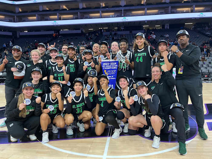St. Mary's celebrates the program's 22 section title and ninth D! crown since 2013.
